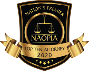Nation's Premier NAOPIA Top Ten Attorney 2020